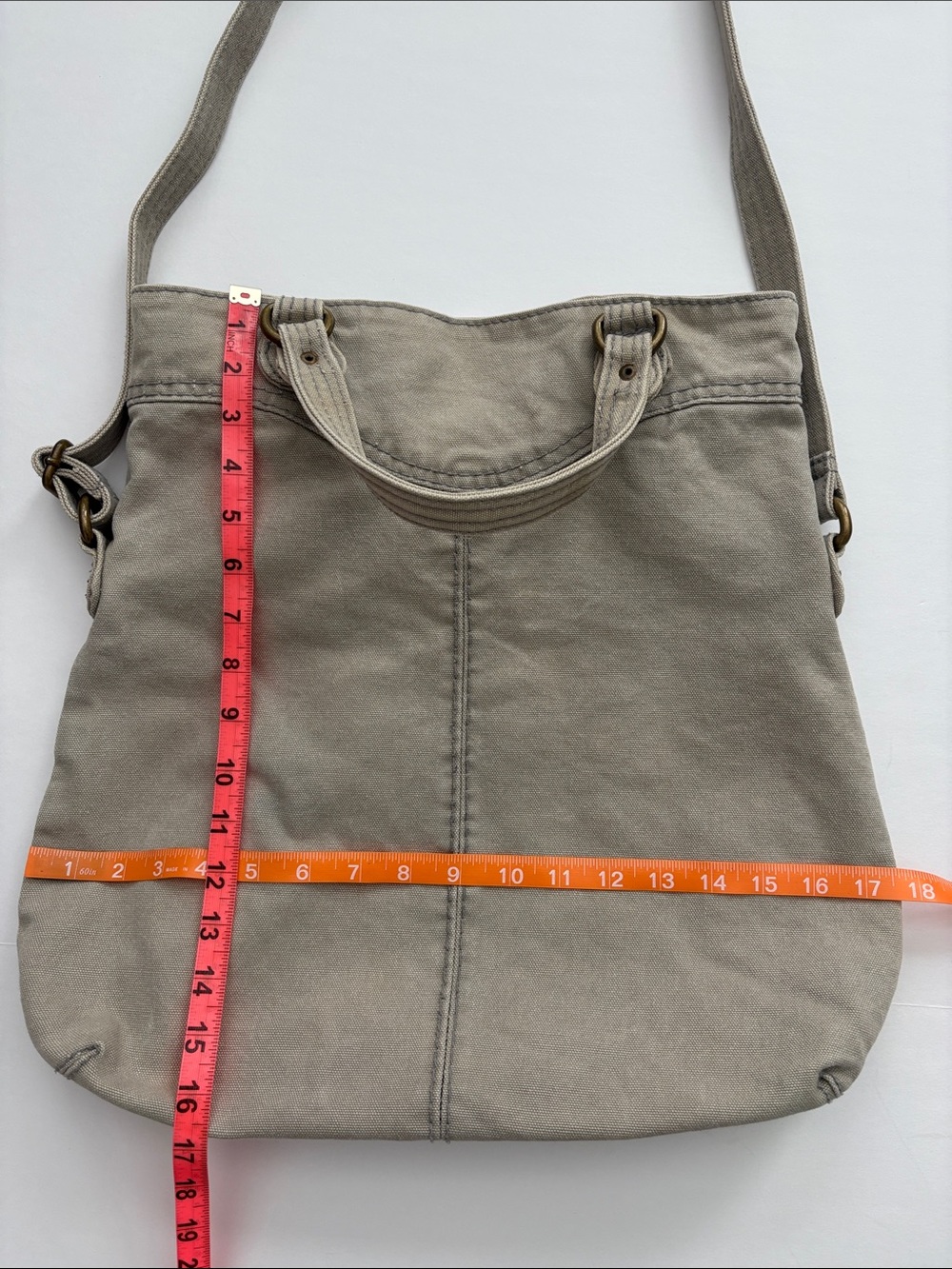 Vintage Old Navy Canvas Shoulder Crossbody Bag 2009 Utility Style - Picture 4 of 12